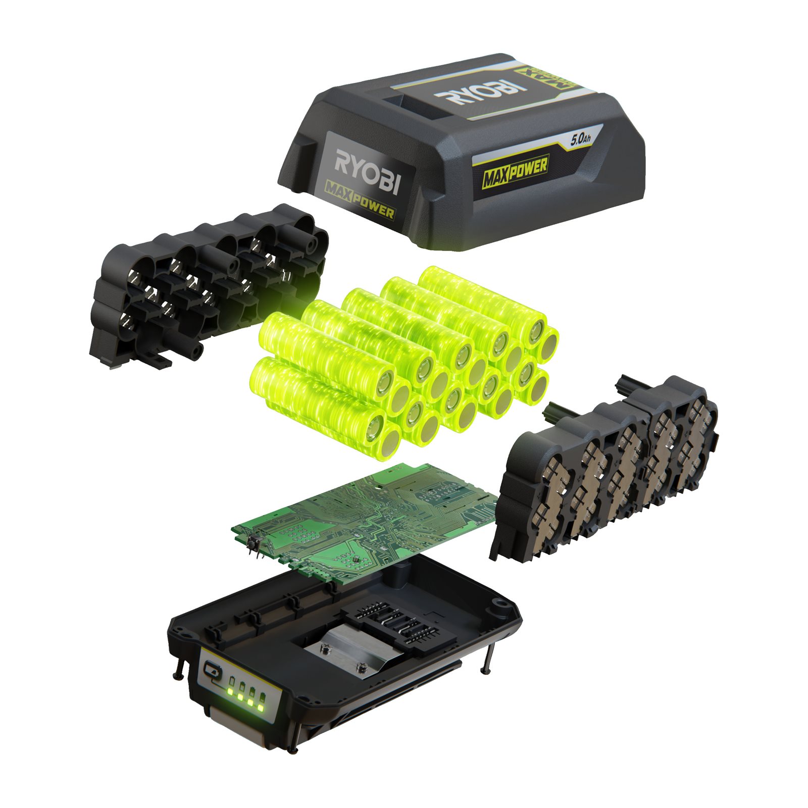 Baterie MAX POWER 5.0Ah Litiu+ MAX POWER Ryobi RY36B50B - in utilizare 6