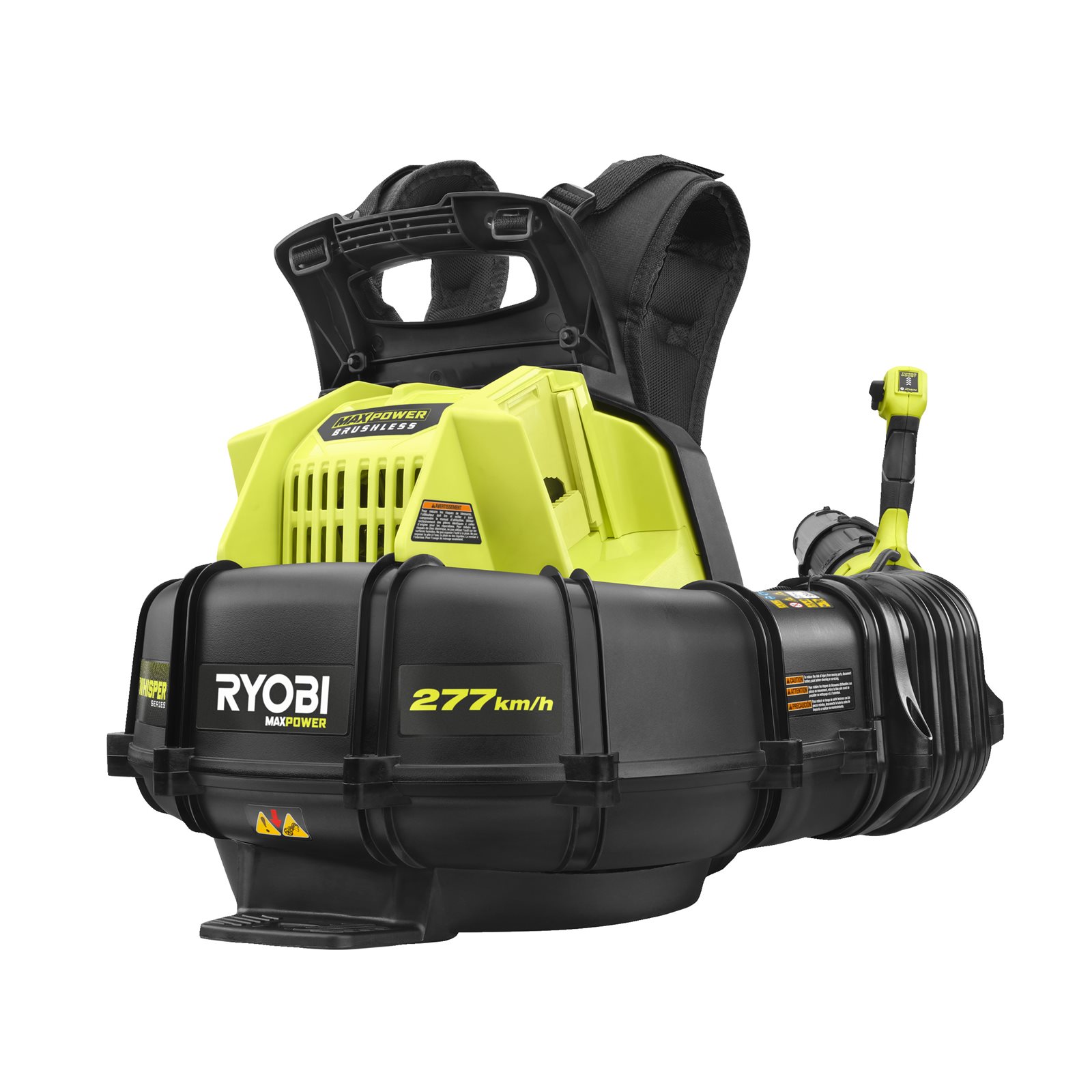 Suflantă fără fir cu motor fără perii MAX POWER WHISPER tip rucsac Ryobi RY36BPXB-0 - imagine 3