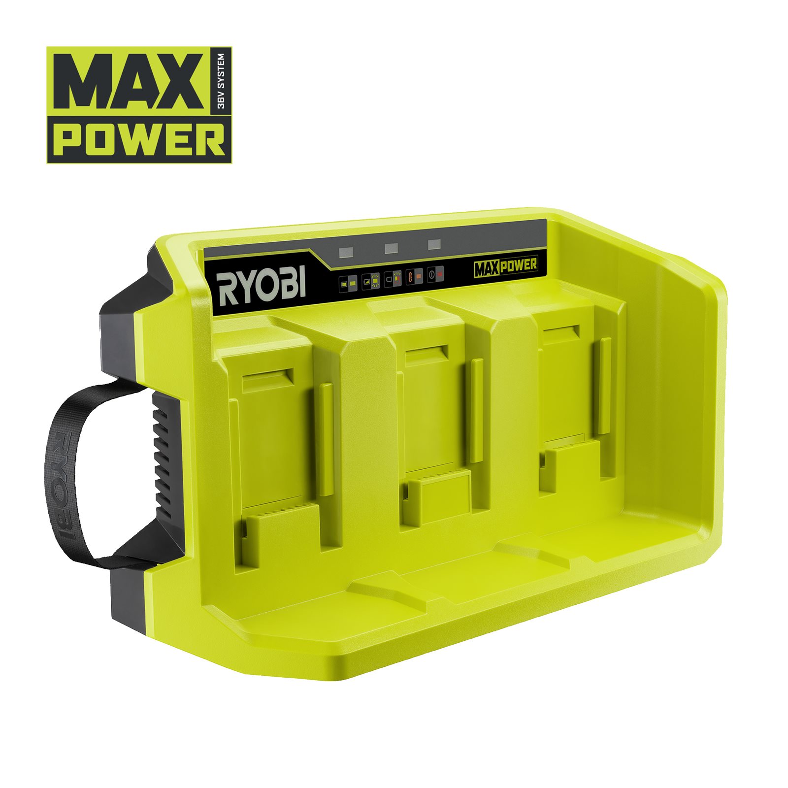 Încărcător de baterii cu 3 porturi MAX POWER Ryobi RY36C3PA