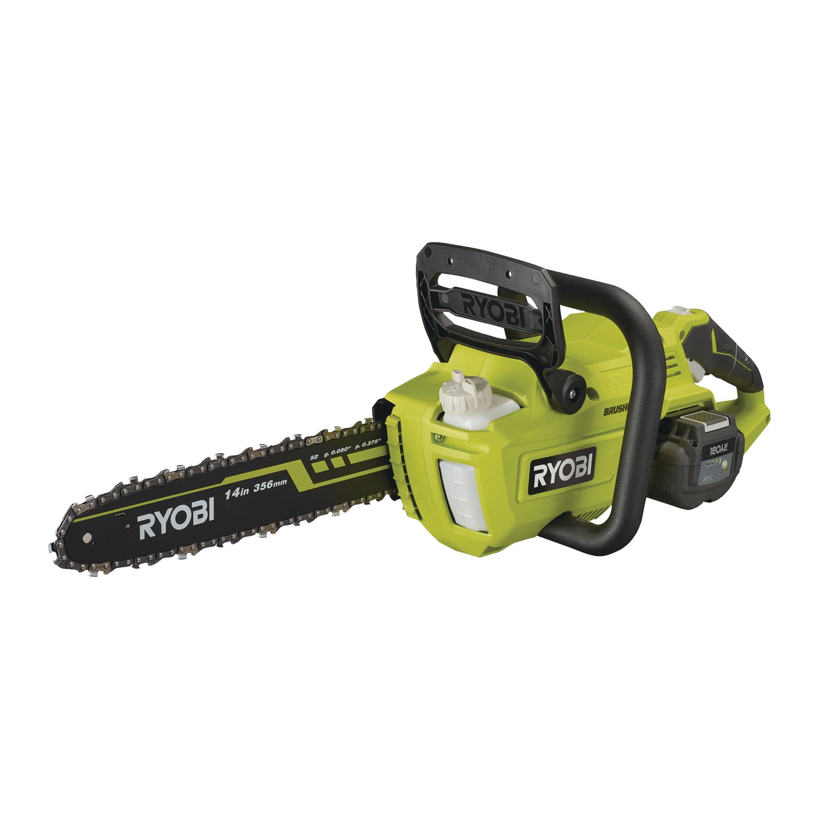 Fierăstrău cu lanț 36V MAX POWER , motor fără perii, lamă 35cm (1 x 5,0Ah) Ryobi RY36CSX35A-150 - imagine 4