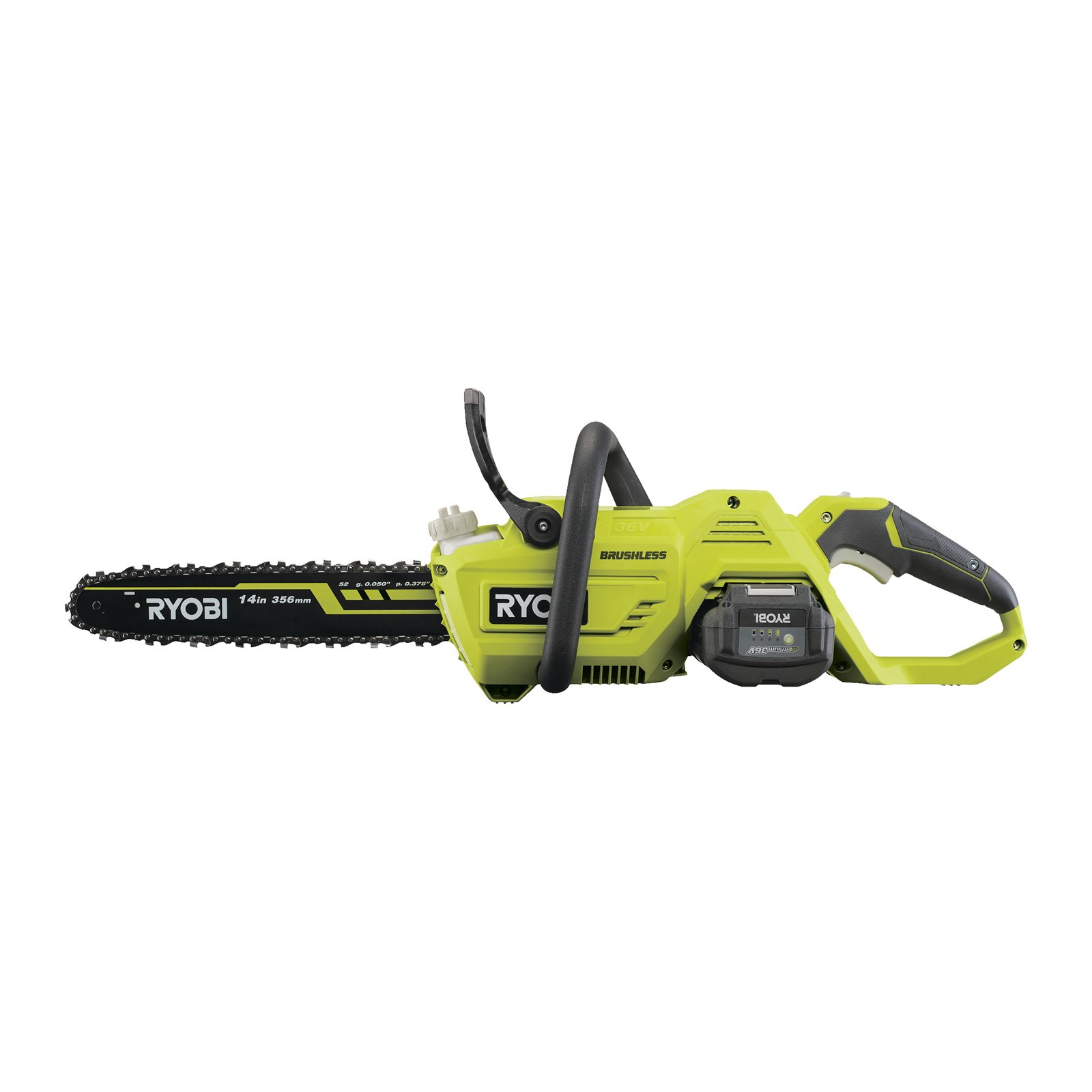 Fierăstrău cu lanț 36V MAX POWER , motor fără perii, lamă 35cm (1 x 5,0Ah) Ryobi RY36CSX35A-150 - imagine 5