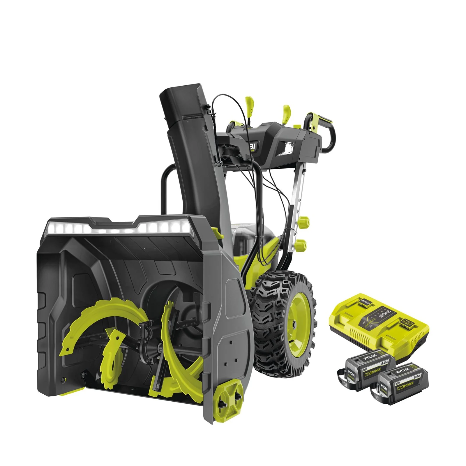 RY36STX61A-260F Freză de zăpadă 36V MAX POWER, motor fără perii, lățime 61 cm (2 x 6.0 Ah) Ryobi RY36STX61A-260F - imagine 2