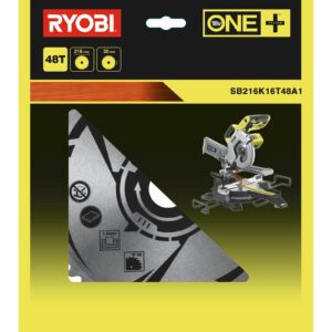 Pânză 216 mm 48 TCT pentru fierăstrău tăieri înclinate Ryobi SB216K16T48A1