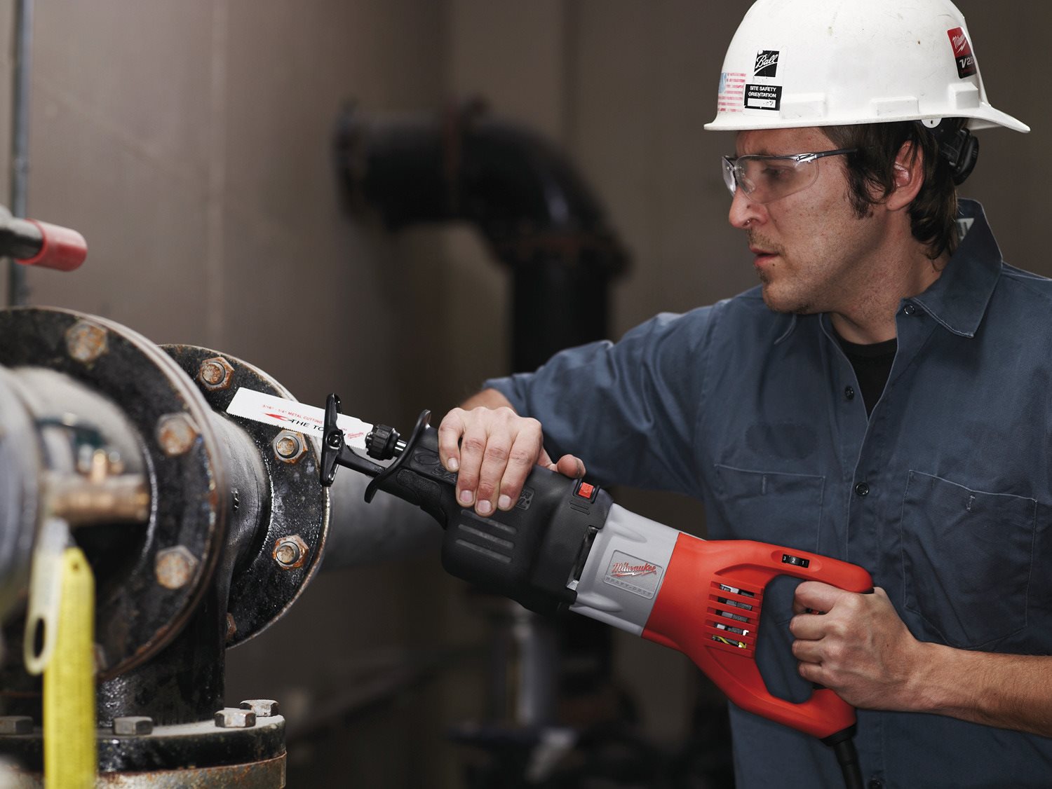 Fierăstrău sabie SAWZALL 1300 W Milwaukee SSPE 1300 SX - in utilizare 2