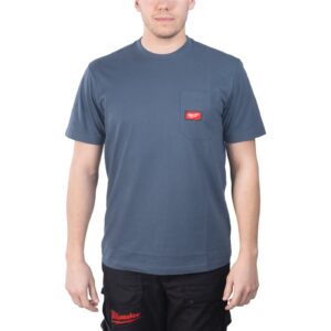 Tricou lucru Milwaukee WT SS BLU XXL